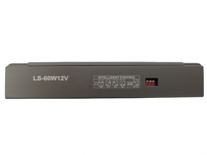 Sursa de alimentare slim pentru sisteme LED LS-60W12V, 60W, 12V DC, 5A, carcasa aluminiu, control inteligent, slow/soft start, IP20 [4]