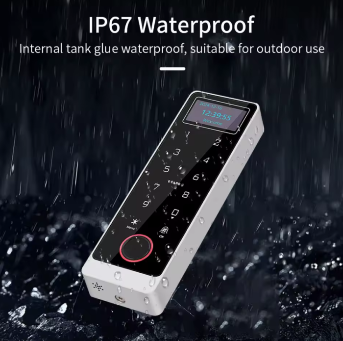 Tastatura de control acces standalone cu amprenta, EP-HD1-TUYA, RFID si PIN, WiFi Tuya, IP67, ecran OLED [3]