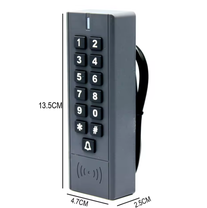 Tastatura control acces RFID 125kHz cu tastatura PIN, IP67, 3000 utilizatori, standalone [3]
