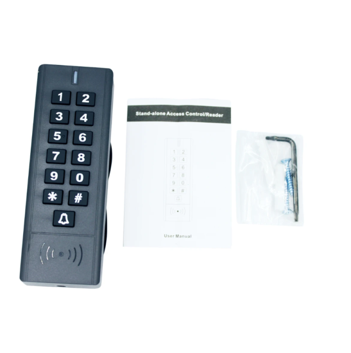 Tastatura control acces RFID 125kHz cu tastatura PIN, IP67, 3000 utilizatori, standalone [6]