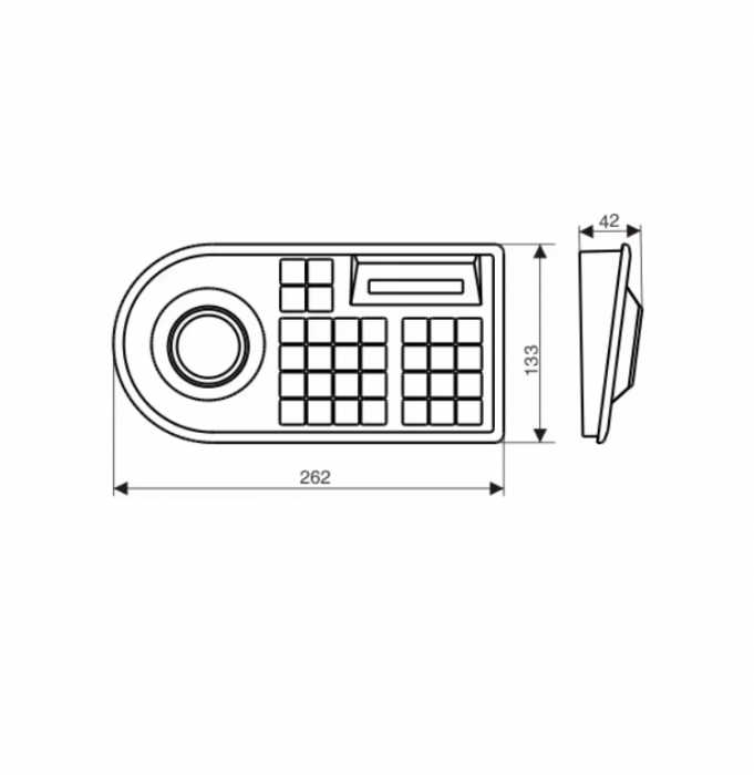 Tastatura joystick cu display pentru camere de supraveghere PTZ 3103C [3]