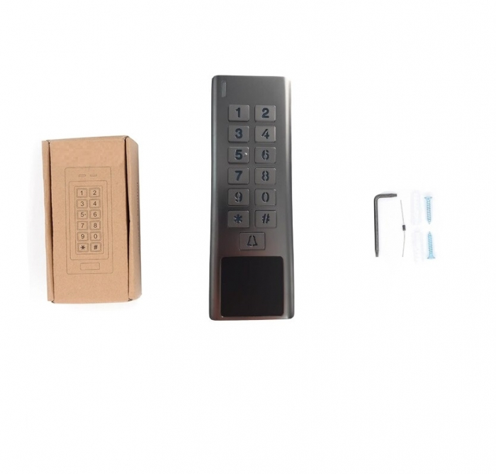 Tastatura pentru control acces A8-D-EM PT 125KHz exterior cu buton sonerie [2]