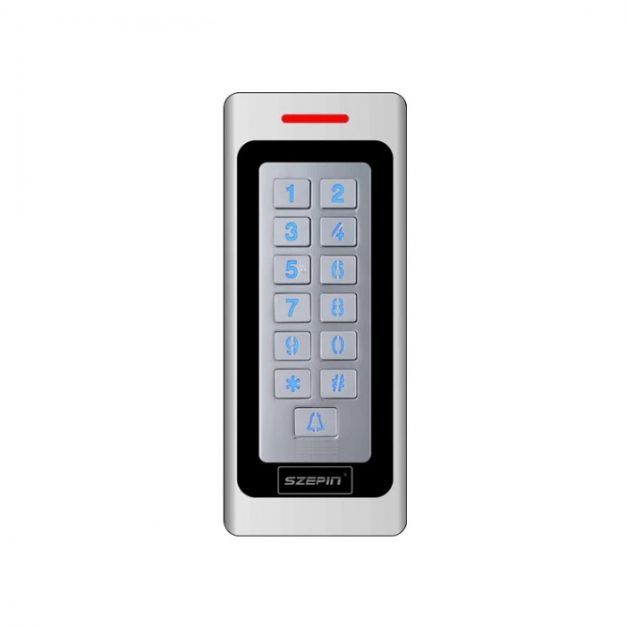 Tastatura control acces standalone EP-S701-EM, iluminata, RFID/NFC, IP67, carcasa aluminiu, card si PIN, alarma sabotaj [1]