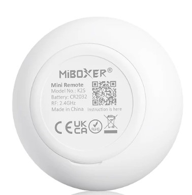 Telecomanda MiBoxer K2S Mini, control CCT, 2.4GHz, CR2032, montaj magnetic, raza 30m, alb [2]