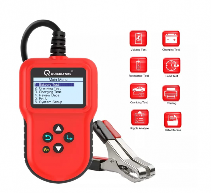 Tester baterii 12V BA106, suporta baterii cu plumb-acid si LiFePO4 [2]