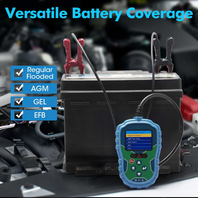 Tester de baterii auto/moto 12V/24V BA550 IN 5V-32V [4]