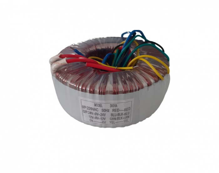 Transformator toroidal 2X24V, 2x12V, 6V 300VA [2]