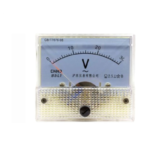 Voltmetru analogic de panou 30V curent alternativ [1]