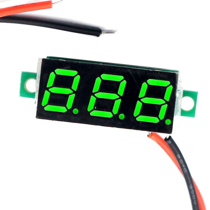Voltmetru de panou verde 0.28" cu 2 fire OKY4094-Green [1]