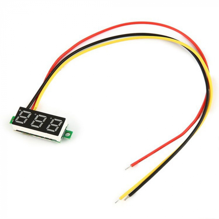 Voltmetru digital albastru 0.28" 0-100V DC 3 fire OKY4094-1-Blue [2]