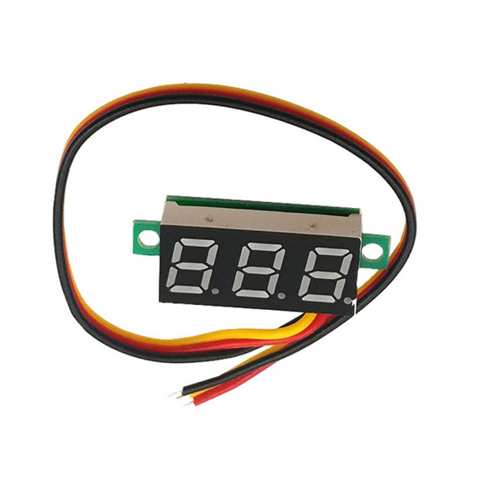 Voltmetru digital albastru 0.28" 0-100V DC 3 fire OKY4094-1-Blue [3]