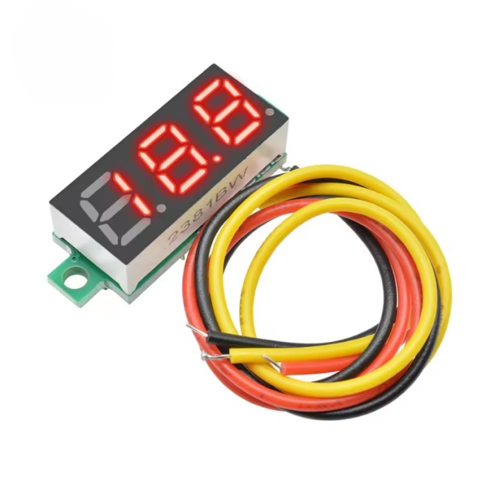 Voltmetru digital rosu 0.28" 0-100V DC 3 fire OKY4094-1-Red [1]