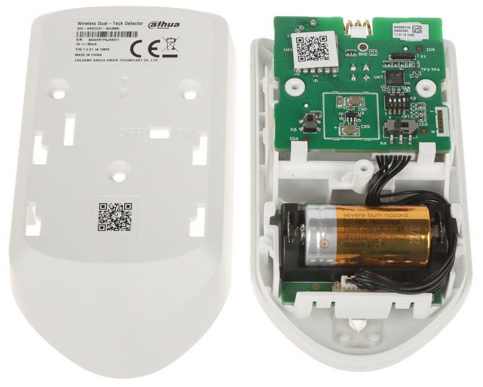 Detector wireless Dahua ARD2231-W2 (868) PIR + microunde, dual-tech, 12 m, imunitate animale 18 kg, AES128 [4]
