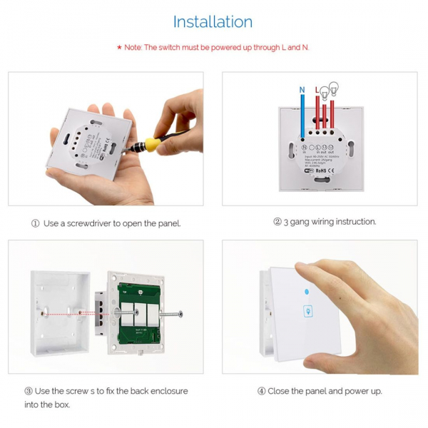 WS-EU-02 Intrerupator tactil WIFI 2 canale [3]