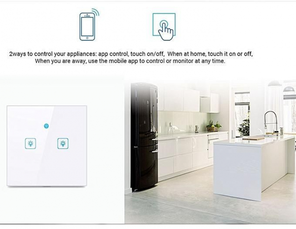 WS-EU-03 Intrerupator tactil WIFI 3 canale [2]