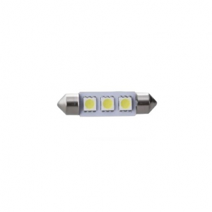 Accesorii si electrice auto - LED auto 12 V plafonieră, SJ-5050, 3 LED, 39 mm, 39MM-A3-W
