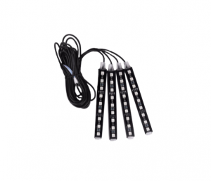 Bagheta rigida - 4 baghete cu LED, 9 leduri/baghetă, lumină albă, cu touch, USB