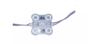 Banda led - Modul 4 led 3535-2835 2.4W 12V alb rece patrat samsung  IP68