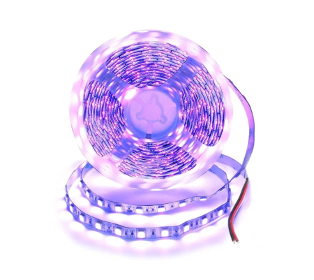 Iluminat - Banda LED UV SMD 5050, 400 nm, 12V, 5 m, 60 LED/m, IP20 – efecte fluorescente (5050-12v-uv-rola)