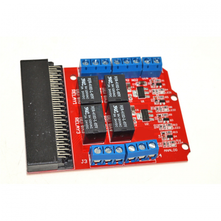 Platforma de Dezvoltare - Placa de extensie cu 4 relee pentru Micro:Bit OKY6022