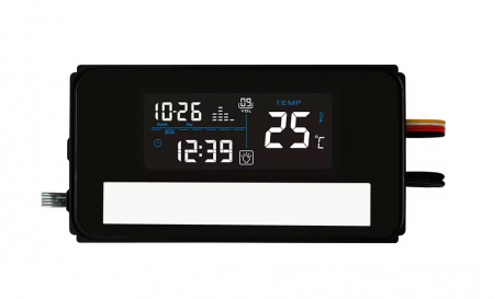 Accesorii - Modul smart oglinda ZX-01, ecran LCD 3.7", touch 6 zone, Bluetooth, dezaburire, control LED, radio FM, 12V, IP44