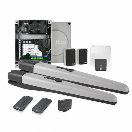 Control acces si automatizari - Kit automatizare poarta batanta Nice TOONA4024BDKCE, 24V, pana la 3 m/canat, 2x TO4024, 2x MyGO4