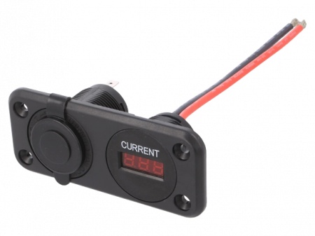 Accesorii si electrice auto - Soclu bricheta auto x1 cu ampermetru A13-142A251BPD