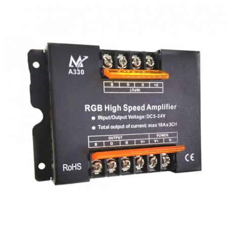 Controllere - Amplificator Banda LED RGB 5V, 12V, 24V DC 30A A330-30A