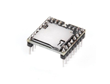 Robotica - Player MP3 audio cu amplificator, JHY3161-1, 3W, 3.2-5V, suport card TF 32GB, control serial IO