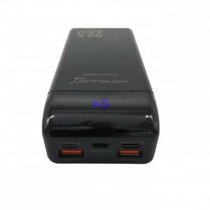 Acumulator extern 30000mAh negru Konfulon P30Q-BLK, 2 iesiri USB + 1 iesire Type C, functie PD [1]