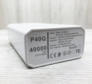 Acumulator extern 40000mAh QC 3.0 PD Konfulon P40Q alb [3]