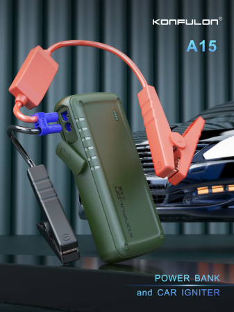 Acumulator extern cu functie de pornire auto 9600mAh Konfulon A15 [1]