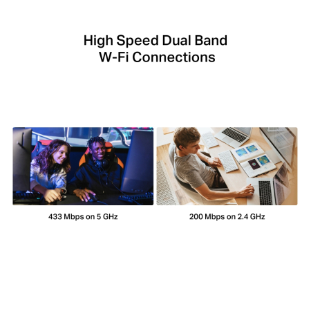 Adaptor Wi-Fi USB AC650 Dual Band MA20N – Internet Rapid, Plug & Play, 433 Mbps, Compatibil Windows 10/11 [3]