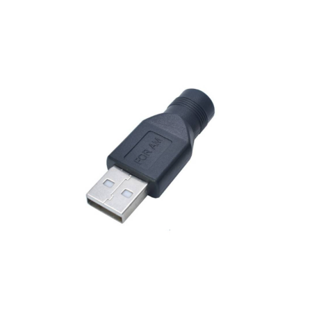 Adaptoare - Adaptor bidirectional alimentare USB-A tata la DC mama 5.5x2.1 mm, 5V (USB-A-5.5x2.1)