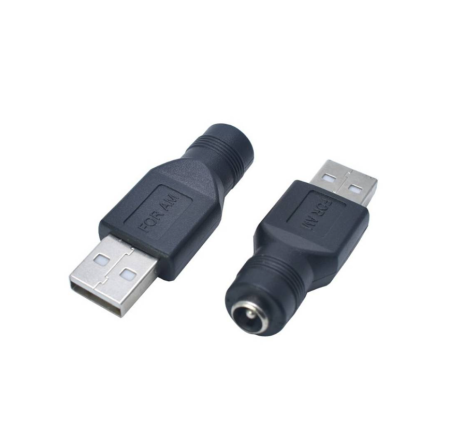 Adaptor bidirectional alimentare USB-A tata la DC mama 5.5x2.1 mm, 5V (USB-A-5.5x2.1) [2]