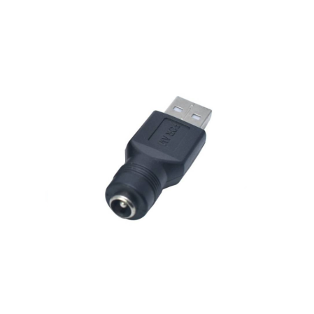 Adaptor bidirectional alimentare USB-A tata la DC mama 5.5x2.1 mm, 5V (USB-A-5.5x2.1) [1]