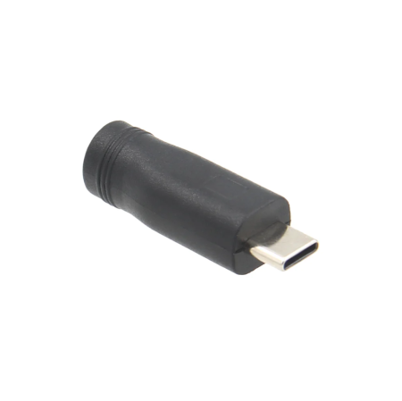 Adaptoare - Adaptor alimentare DC mama 5.5x2.1 mm la USB Type-C tata, 5V, pentru telefoane si dispozitive USB-C (USB-C-5.5x2.1)