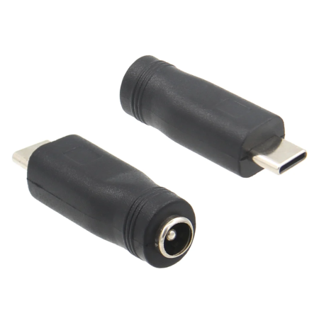 Adaptor alimentare DC mama 5.5x2.1 mm la USB Type-C tata, 5V, pentru telefoane si dispozitive USB-C (USB-C-5.5x2.1) [2]