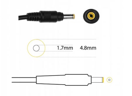 Alimentator laptop  cod AD14RDY 19V 4,74A  90W 4,8-1,7 mm, drept  pin: NU. HP Pavilio [3]