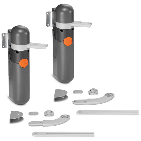 Kit automatizare poarta batanta Nice Alto 100 KIT, 24V, 100Nm, 2 motoare, telecomanda, fotocelule, lampa semnalizare [2]