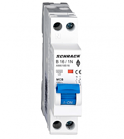 Module Led - AM417506-- : Intreruptor automat AMPARO, 4,5kA, C6A, 1P+N, 1modul