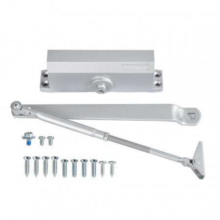 Amortizor hidraulic cu brat pentru usi de 40-85kg, argintiu - Dorrenhaus D600 [1]