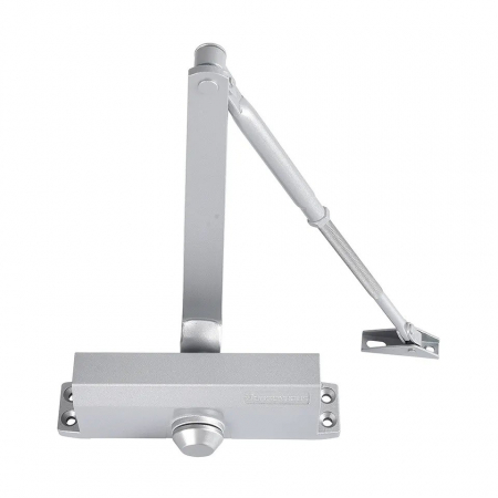 Amortizor hidraulic cu brat pentru usi de 40-85kg, argintiu - Dorrenhaus D600 [2]