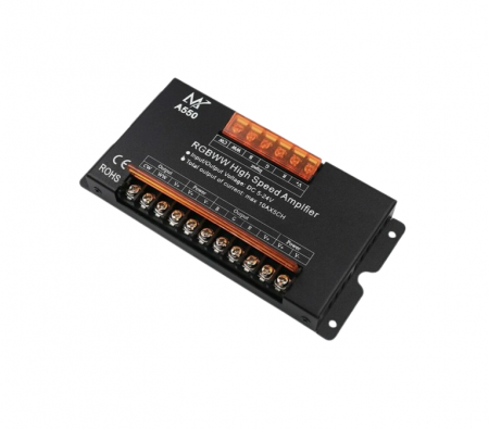 Controllere - Amplificator pentru benzi LED RGBW, 5x10A, 5V-24V