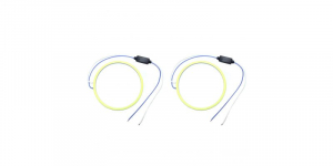 Becuri auto, leduri - Angel eyes 100mm, LED COB Alb Rece, cablu 30 cm + driver LED90-100B