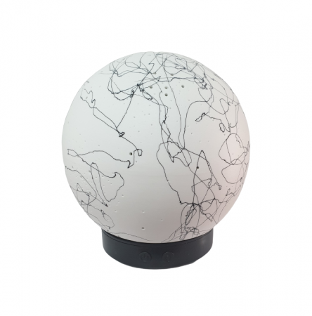 Aromaterapie - Difuzor umidificator aromaterapie sfera ceramica pictata Li-TC01-Bl