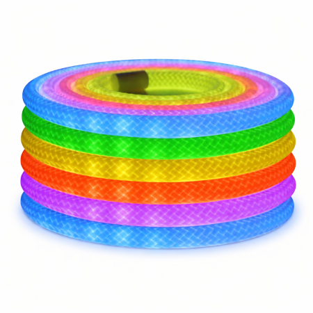 Banda led - Tub LED neon digital RGB WS2812B adresabil, USB 5V, control Bluetooth si telecomanda, IP67