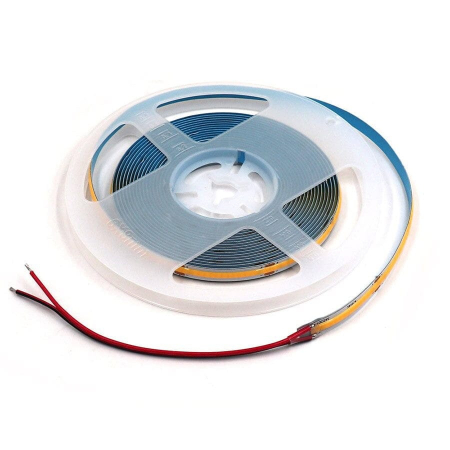 Banda led - Banda LED COB 480leds/m, latime 8mm, 3000K (alb cald), 14W/m, 24V DC, IP20, 10m
