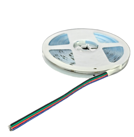 Banda LED RGB 24V DC, 5m, lumina continua fara puncte, 576 LEDs/m, 10W/m, IP20, pentru iluminat decorativ si mobilier [4]