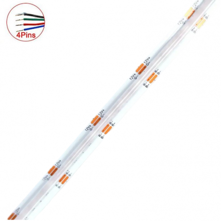 Banda LED COB A576 RGB 576led-uri/m,latime 10mm, 14W/m ,12V DC, IP20, 5m [2]